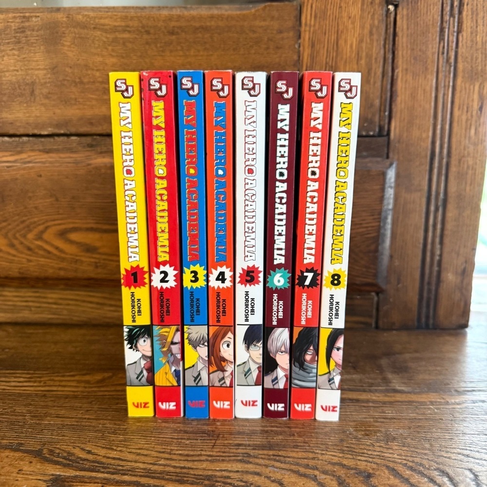 My Hero Academia Manga Vol 1-8 Set Kohei Horikoshi Shonen Jump VIZ Media English